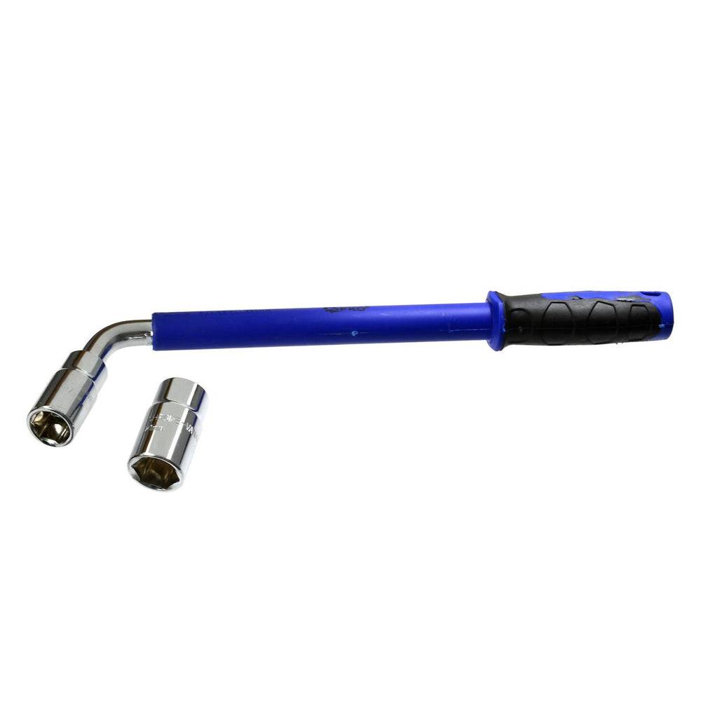 Chiave telescopica per bulloni ruote auto con bussole da 17/19 mm e 21/23 mm Geko