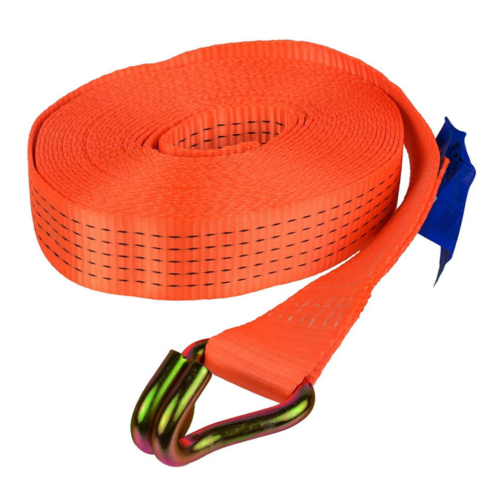 Cinghia di fissaggio, di ancoraggio con tenditore e gancio, capacità fino a 5000 kg, 10 m x50 mm