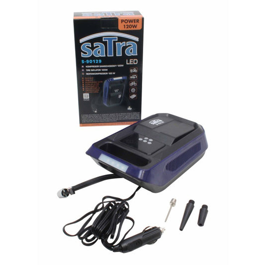 Compressore aria portatile per pneumatici, 12 V ,120W, 10.3 bar con manometro digitale per gonfiaggio gomme auto