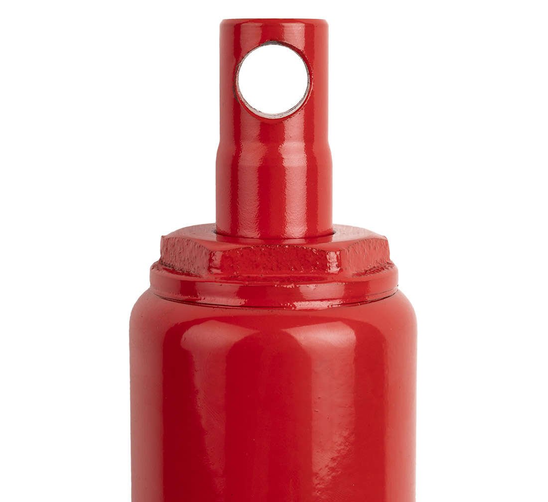 Cric idraulico a pistone lungo, capacità 2 tonnellate, raccoglitrice manuale di ciliegie con maniglia, per gru sollevamento da garage/negozio e paranco di sollevamento motore, con pompa a pistone singolo, rosso