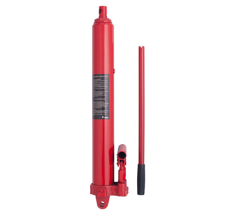 Cric idraulico a pistone lungo, capacità 8 tonnellate con pompa a doppio cilindro, raccoglitrice manuale di ciliegie con maniglia, sollevamento da garage/negozio e paranco di a motore, rosso