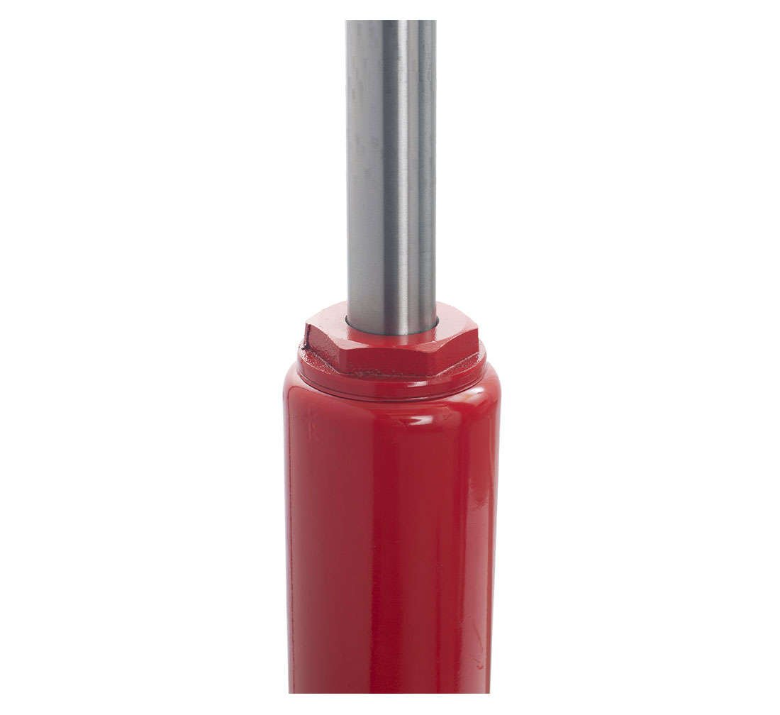 Cric idraulico a pistone lungo, cilindro di sollevamento motore da 8 tonnellate con pompa a doppio pistone, per gru sollevamento da garage/negozio e paranco di sollevamento a motore, rosso