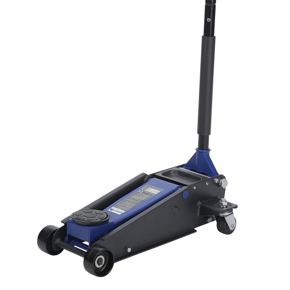 Cric sollevatore auto, martinetto idraulico professionale a carrello, 3 tonnellate, a doppio pistone,altezza di sollevamento 130–465 mm Mammuth Olanda