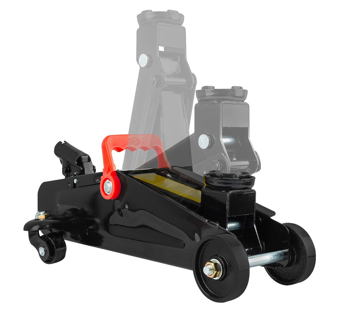 Cric sollevatore auto, martinetto idraulico professionale a carrello con profilo ribassato, 2 t, altezza di sollevamento 13–30 cm Redats