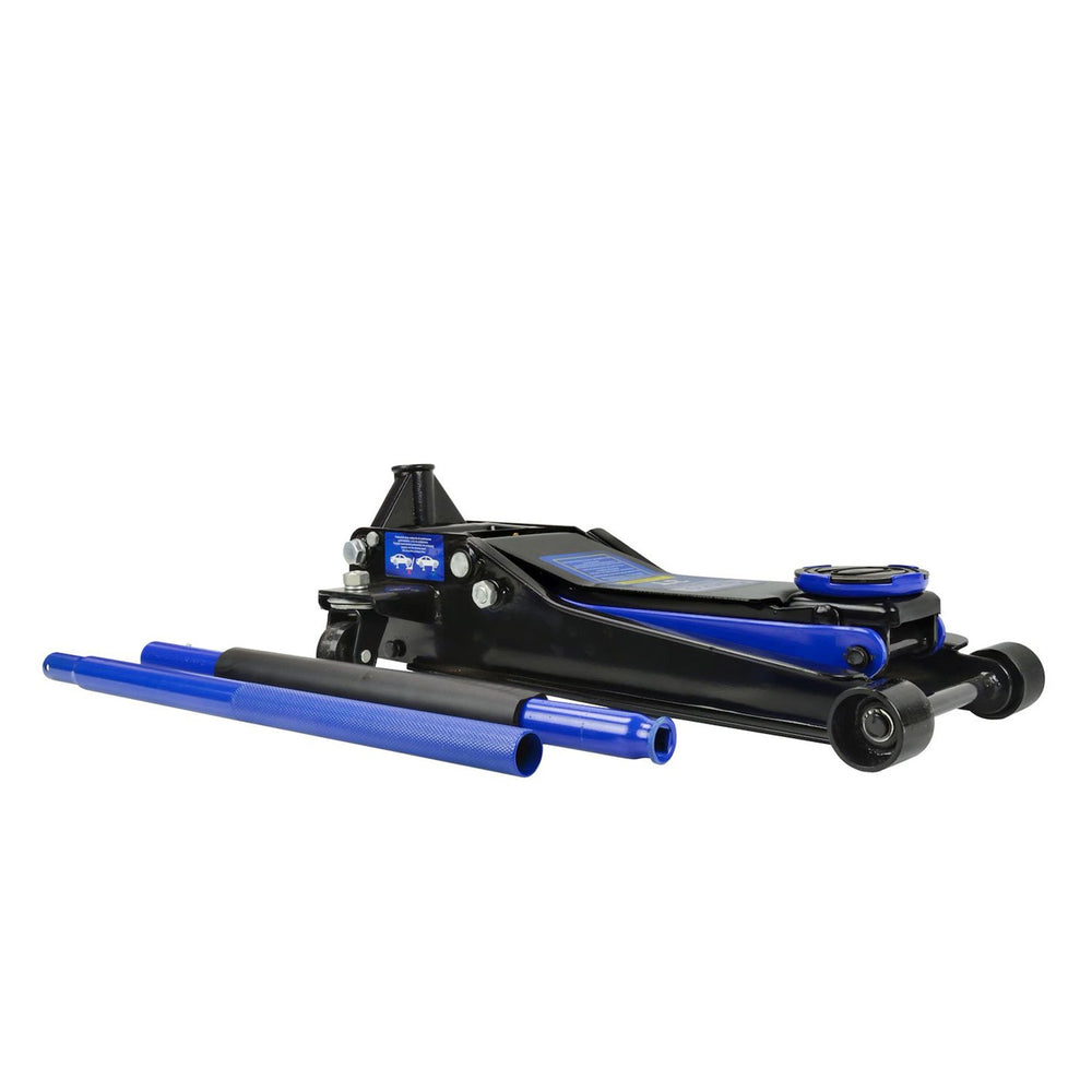 Cric idraulico 3 tonnellate, ribassato, a doppio pistone ,sollevatore per auto  75–500 mm, Geko
