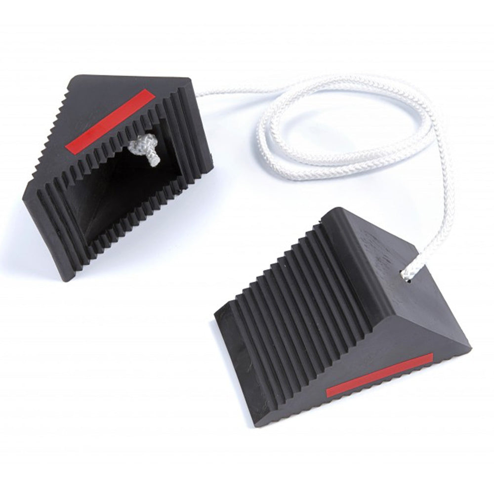 Cunei ruote auto 125 x 80 x 65 mm, fermaruota in gomma resistente