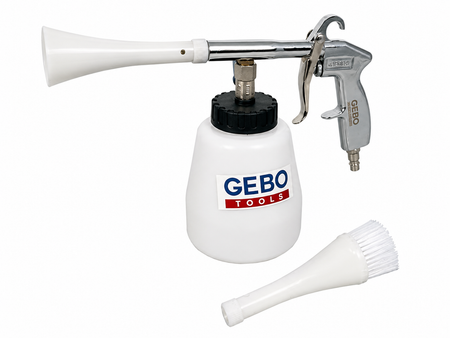 Kit pistola per soffiaggio a secco, pulizia, lavaggio interno auto ad aria compressa Tornador, modello 2 Gebo Tools