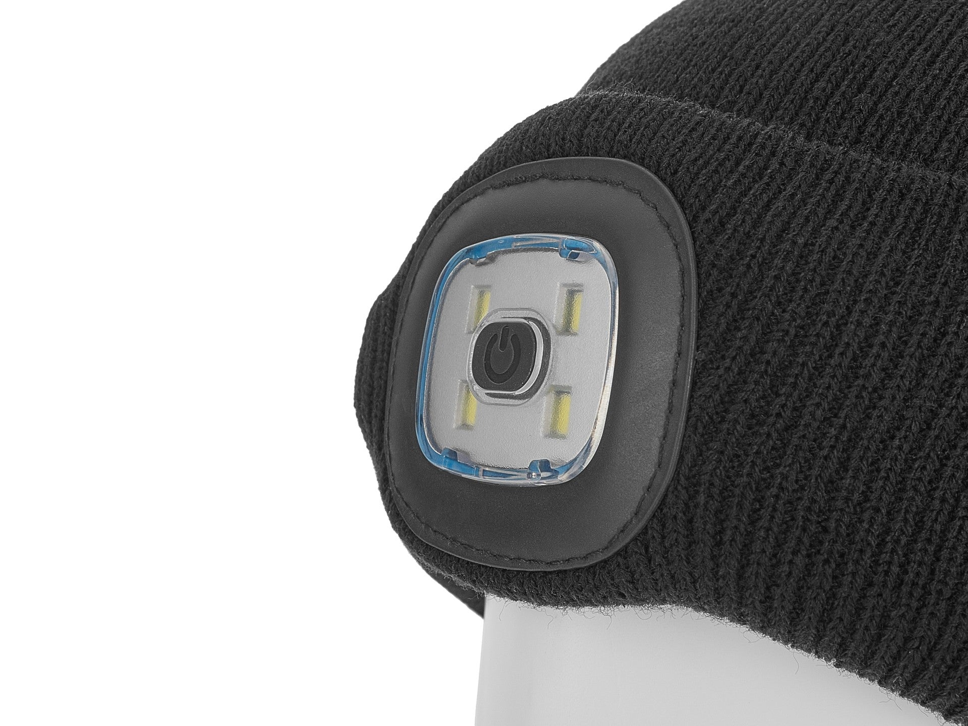 Cappello illuminato luminoso berretto,usb ricaricabile cappello da corsa-sport 4 LED lampeggiante impermeabile con luce invernale calda lampada frontale, regali per uomo e donna, mani libere per passeggiate notturne, pesca, campeggio, caccia, nero