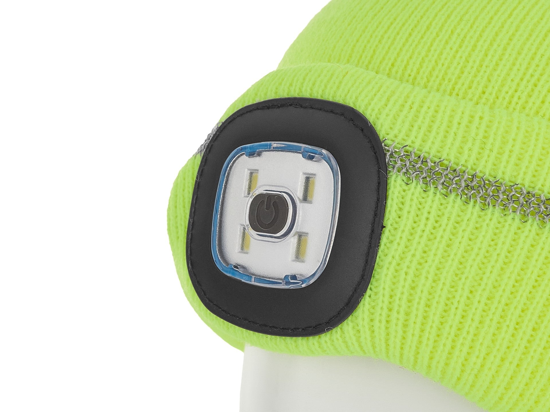Cappello illuminato luminoso berretto,usb ricaricabile cappello da corsa-sport 4 LED lampeggiante impermeabile con luce invernale calda lampada frontale, regali per uomo e donna, mani libere per passeggiate notturne, pesca, campeggio, caccia, verde
