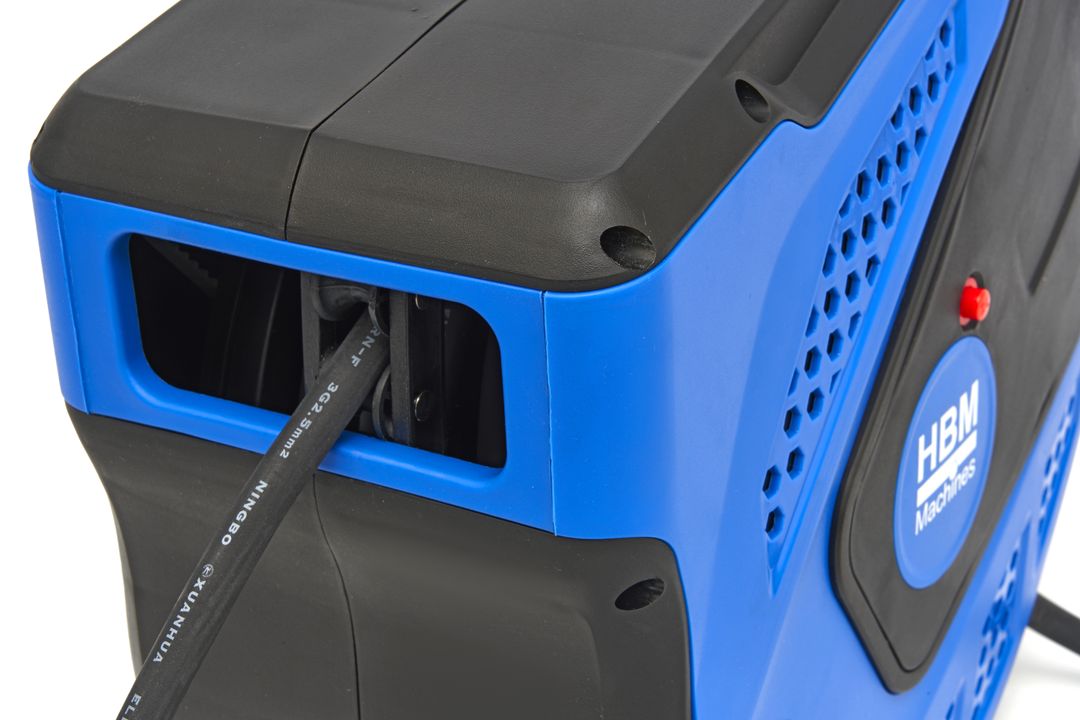 Avvolgicavo professionale con prolunga elettrica 3 x 2,5 mm² da 20 m, Hbm Olanda