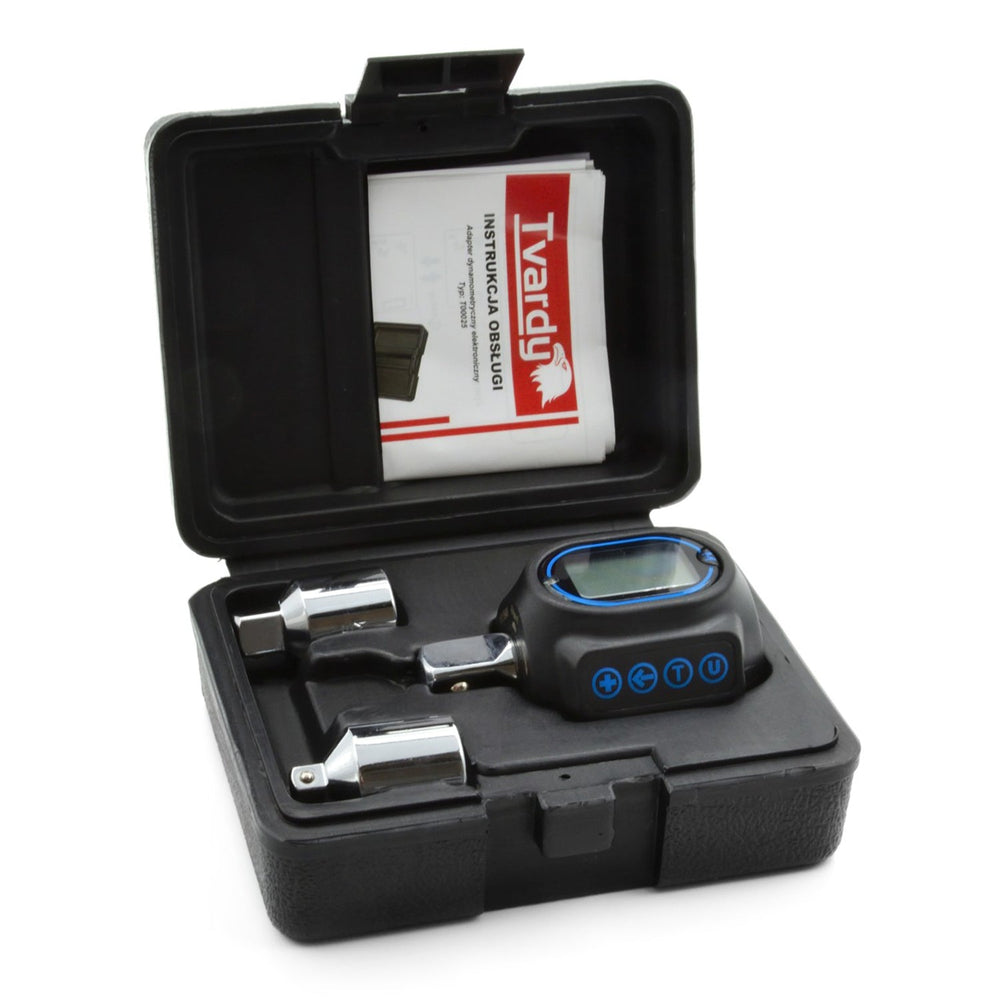 Dinamometro digitale, adattatore chiave dinamometrica, preimpostata, archivio dati, notifica LED, misuratore di coppia, tester di con display, adattatori da 1/4" 3/8" 1/2" 40-210Nm