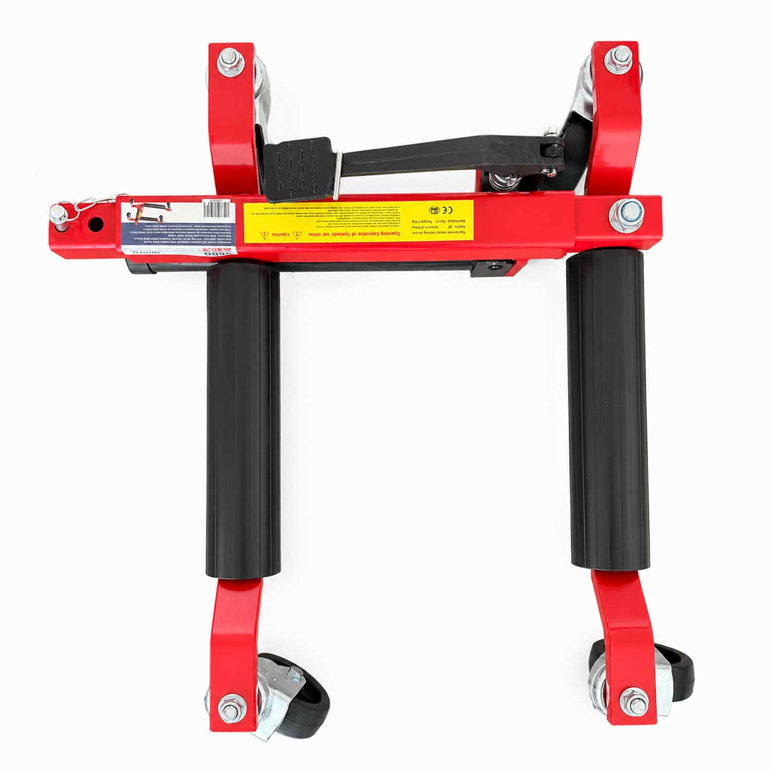 Dispositivo idraulico per spostamento veicoli incidentati , kit carrelli sposta auto moto danneggiate, set sollevatori-posizionatori parcheggio veicolo, garage, officina, con portata fino a 680 kg, Gebo Tools