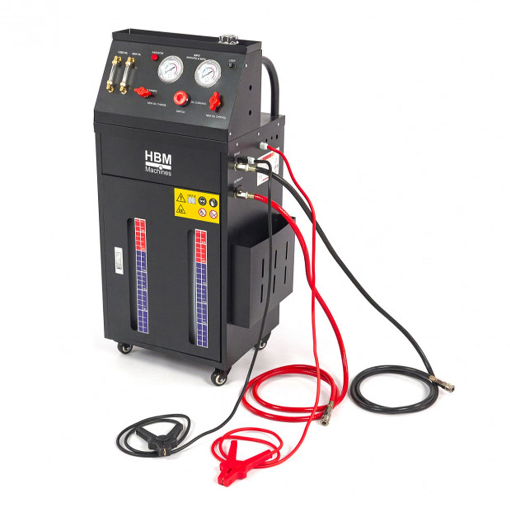 Dispositivo per cambio olio automatico e lavaggio con set di adattatori, ATF Hbm