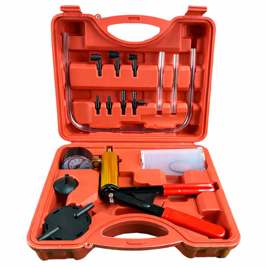 Pompa a vuoto manuale spurgo freni, set-kit strumenti per freno moto e auto Gebo Tools