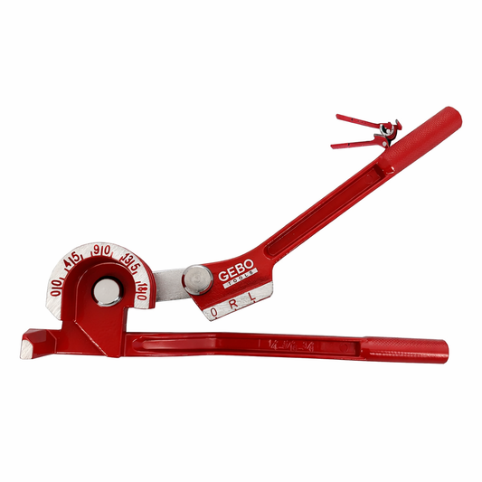 Curvatubi manuale per tubi in rame, ottone, alluminio e acciaio dolce, strumento piegatubi 180°, per impianti a gas, petroliferi e idraulici, sistema frenante, aria condizionata e altro, 6 mm / 8 mm / 10 mm Gebo Tools