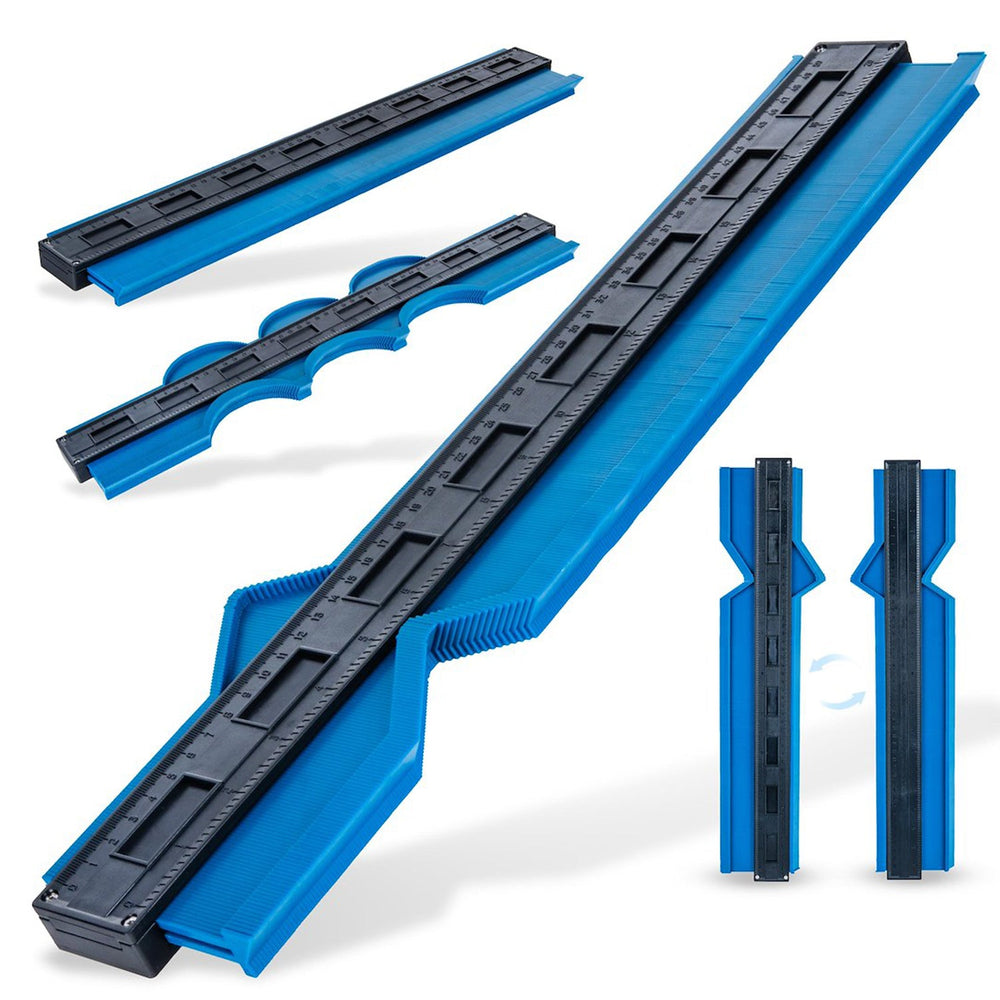 Duplicatore di contorni, dima strumento di misurazione, replicatore di profilo sagoma precisa con blocco, profilometro, irregolare profile misuratore per piastrelle pavimenti, calibro di contorno 51cm - copiatore di forme/profili, Geko