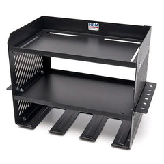 Porta attrezzi-organizzatore da parete per utensili elettrici 3 livelli per officina garage con portacacciaviti Hbm