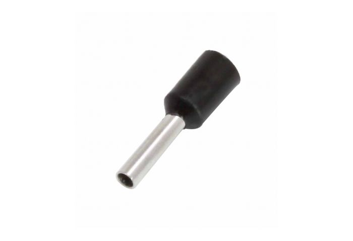 100 pezzi puntalini doppi, set di capicorda a doppia estremità, con scatola per capicorda, set di capicorda isolanti, set di capicorda per il collegamento dei cavi, assortimento capicorda isolati, in PVC nero