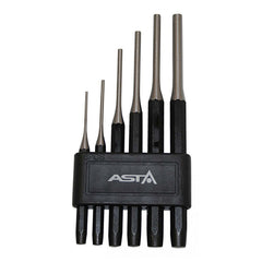 Set di 6 punzoni cilindrici lunghi, set di punzoni a rullo, 2-8 mm, Asta