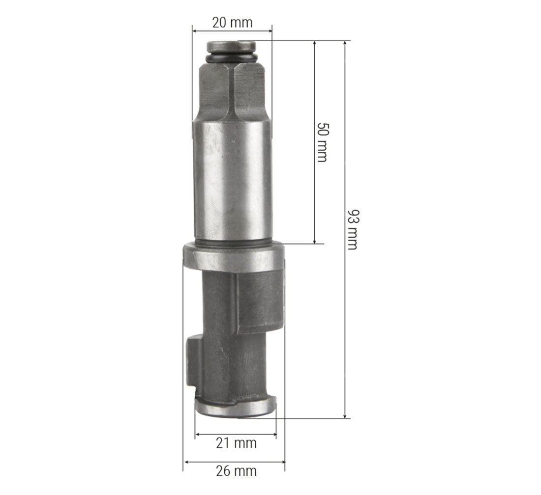 Testina di ricambio per pistola pneumatica 1/2" 1450 Nm P120