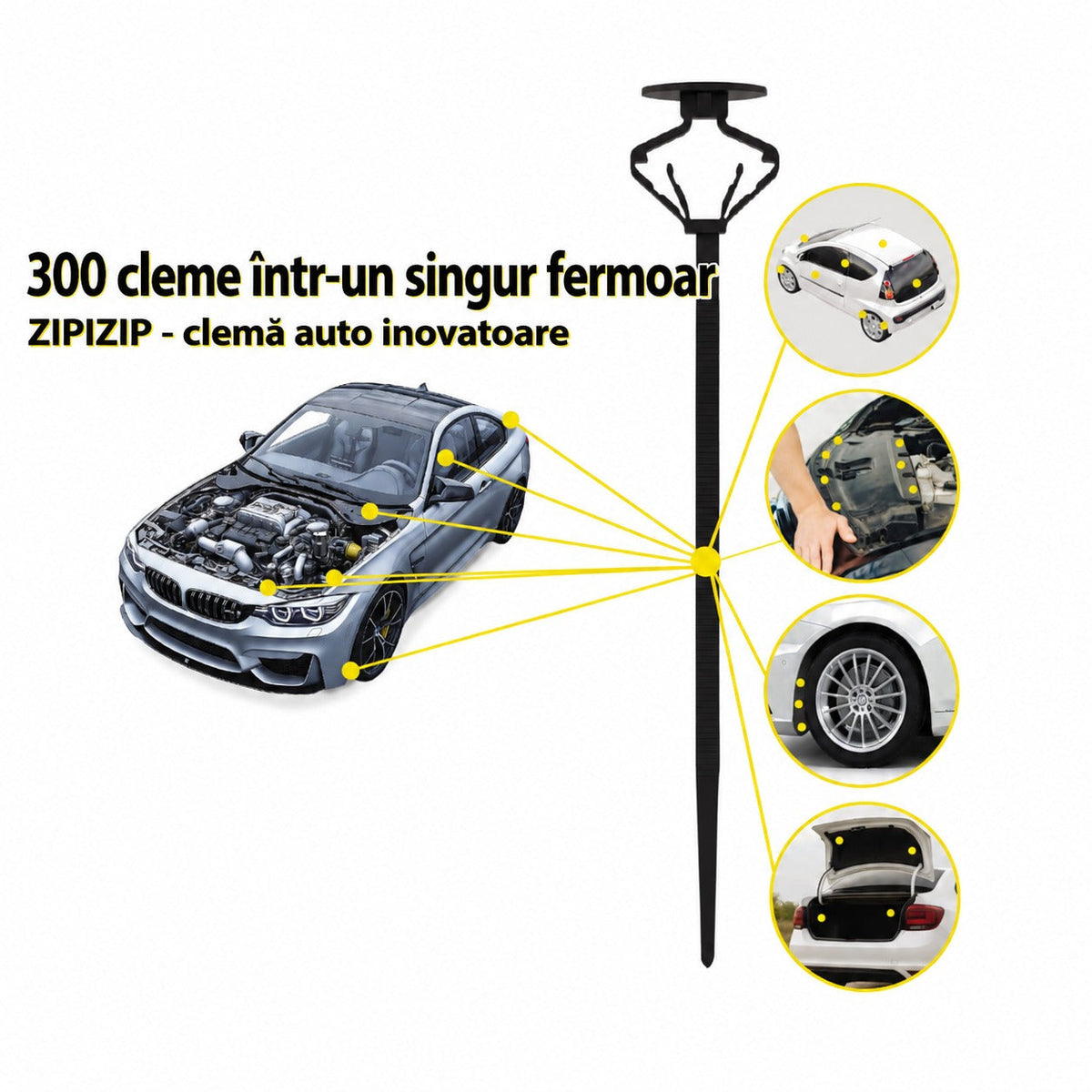 Clips di fissaggio universali per auto,confezione da 25 pezzi