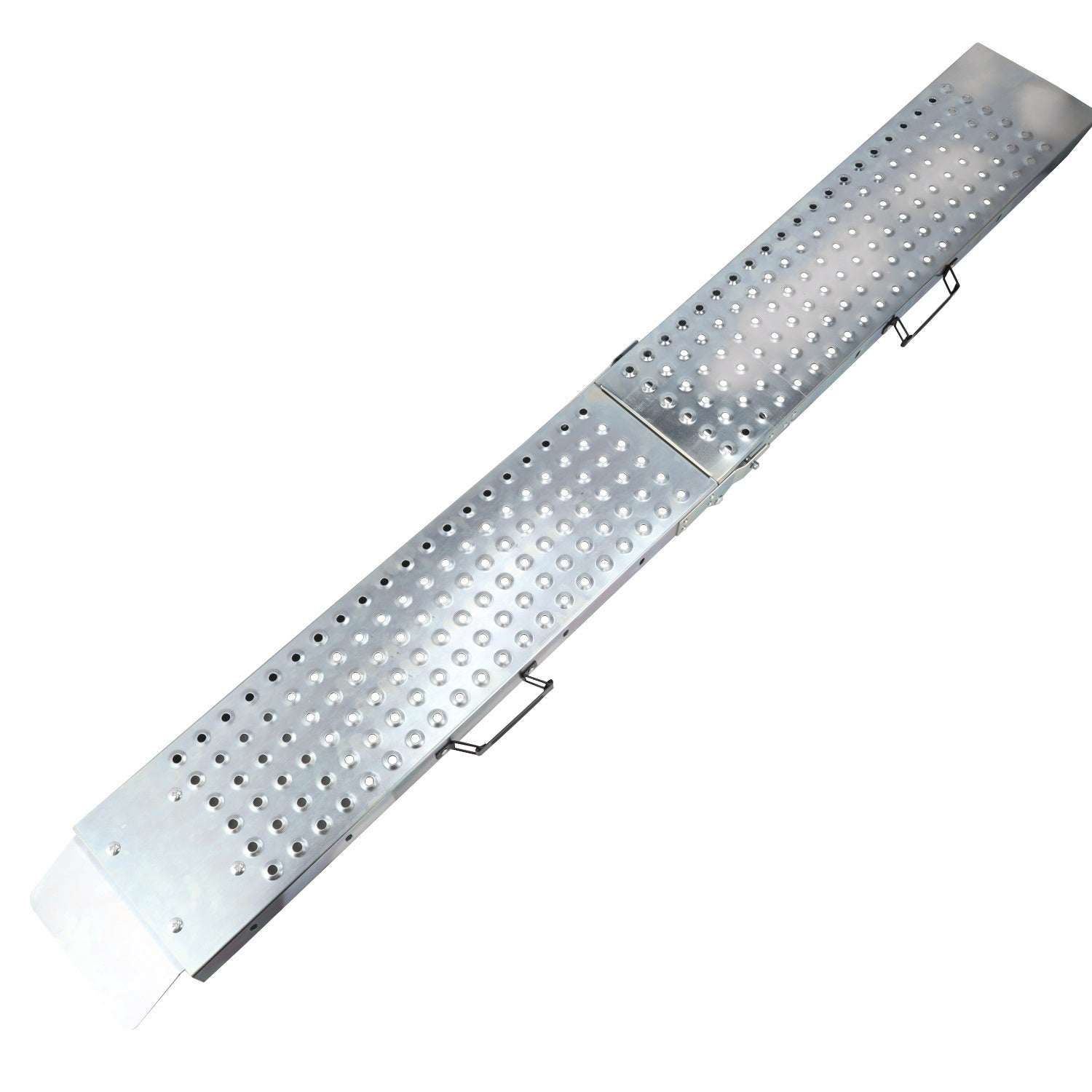Set 2 rampe pieghevoli in alluminio per giardinaggio carico auto moto, rampe di carico pieghevoli, 400 kg, antiscivolo, pieghevole, per ATV, quad, auto, 180 cm - Resser