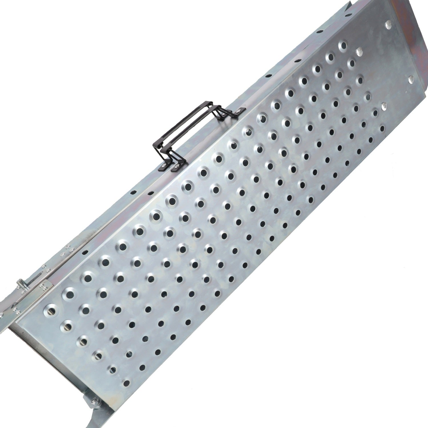 Set 2 rampe pieghevoli in alluminio per giardinaggio carico auto moto, rampe di carico pieghevoli, 400 kg, antiscivolo, pieghevole, per ATV, quad, auto, 180 cm - Resser
