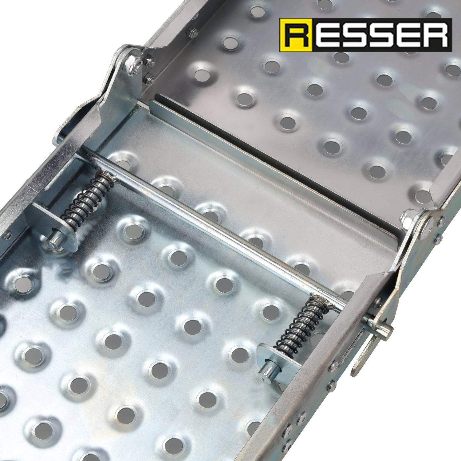 Set 2 rampe pieghevoli in alluminio per giardinaggio carico auto moto, rampe di carico pieghevoli, 400 kg, antiscivolo, pieghevole, per ATV, quad, auto, 180 cm - Resser