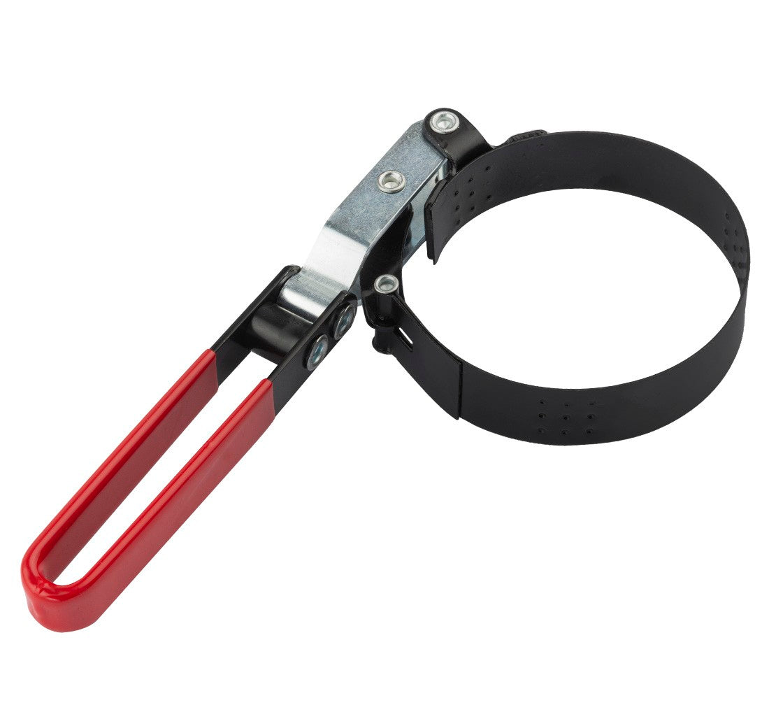 Chiave per filtro olio con cinghia-nastro regolabile, campo di serraggio 73–85 mm, strumento universale per la rimozione del filtro con fascia metallica per auto e camion, Redats