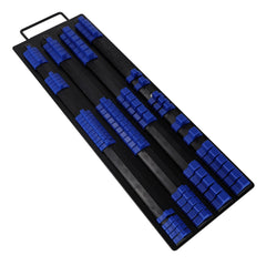 Supporto porta per chiavi a bussola da 1/2 pollice, 3/8 pollice, 1/4 pollice, organizer per 80 chiavi a bussola, supporto per binario, per miglior organizer per attrezzi in garage, supporto presa salvaspazio organizer vassoio scaffale rack binario, Resser