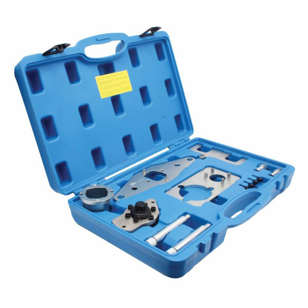 Kit-set messa in fase motori, attrezzi per il bloccaggio della cinghia di distribuzione dell'albero a camme del motore, compatibile con Land Rover / Range Rover 2.0d