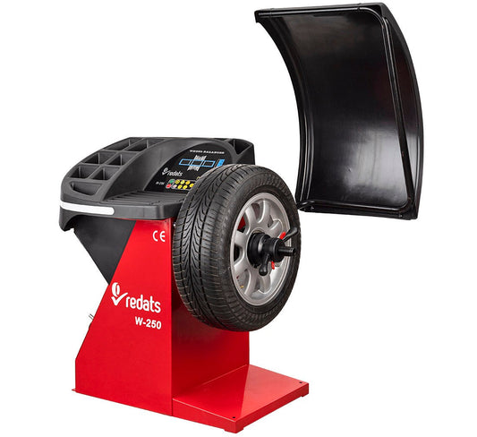 Equilibratrice automatica con display digitale, a pedale, con acquisizione del programma di equilibratura, diametro cerchione 22'', professionale, Redats Polonia