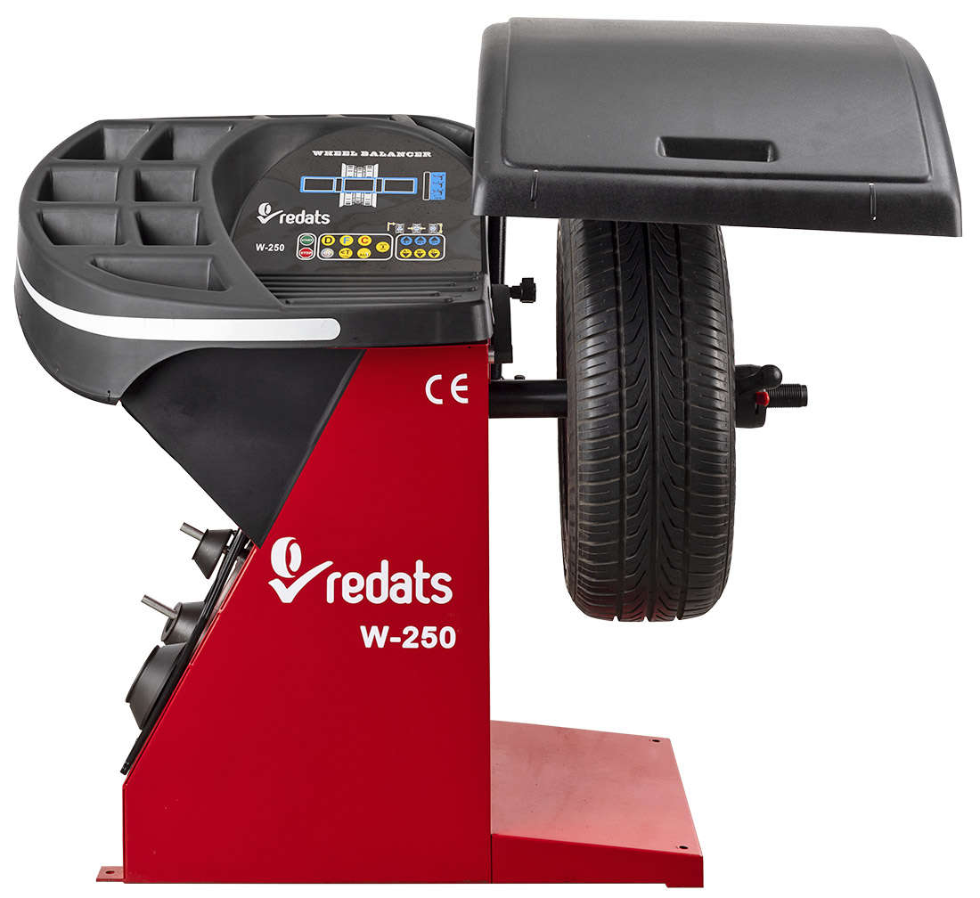 Equilibratrice automatica con display digitale, a pedale, con acquisizione del programma di equilibratura, diametro cerchione 22'', professionale, Redats Polonia