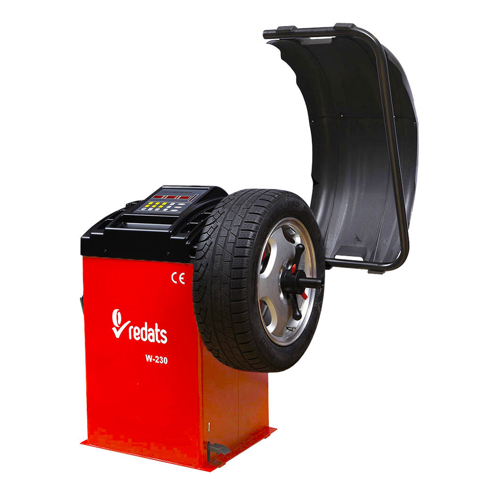 Equilibratrice automatica con display digitale, a pedale, con acquisizione del programma di equilibratura, diametro cerchione 24'', professionale, Redats Polonia
