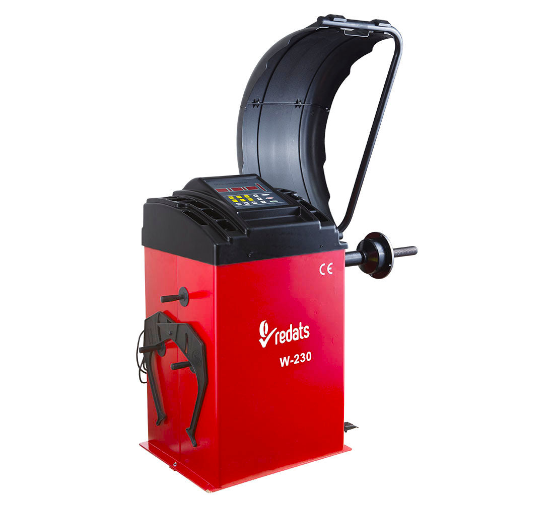 Equilibratrice automatica con display digitale, a pedale, con acquisizione del programma di equilibratura, diametro cerchione 24'', professionale, Redats Polonia