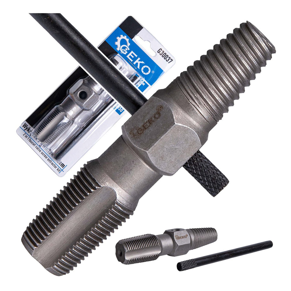 Estrattore 2 in 1 per viti da 3/4" , per rimuovere dadi e viti danneggiate, riparare raccordi  tubatura, filettatura di riparazione, Geko