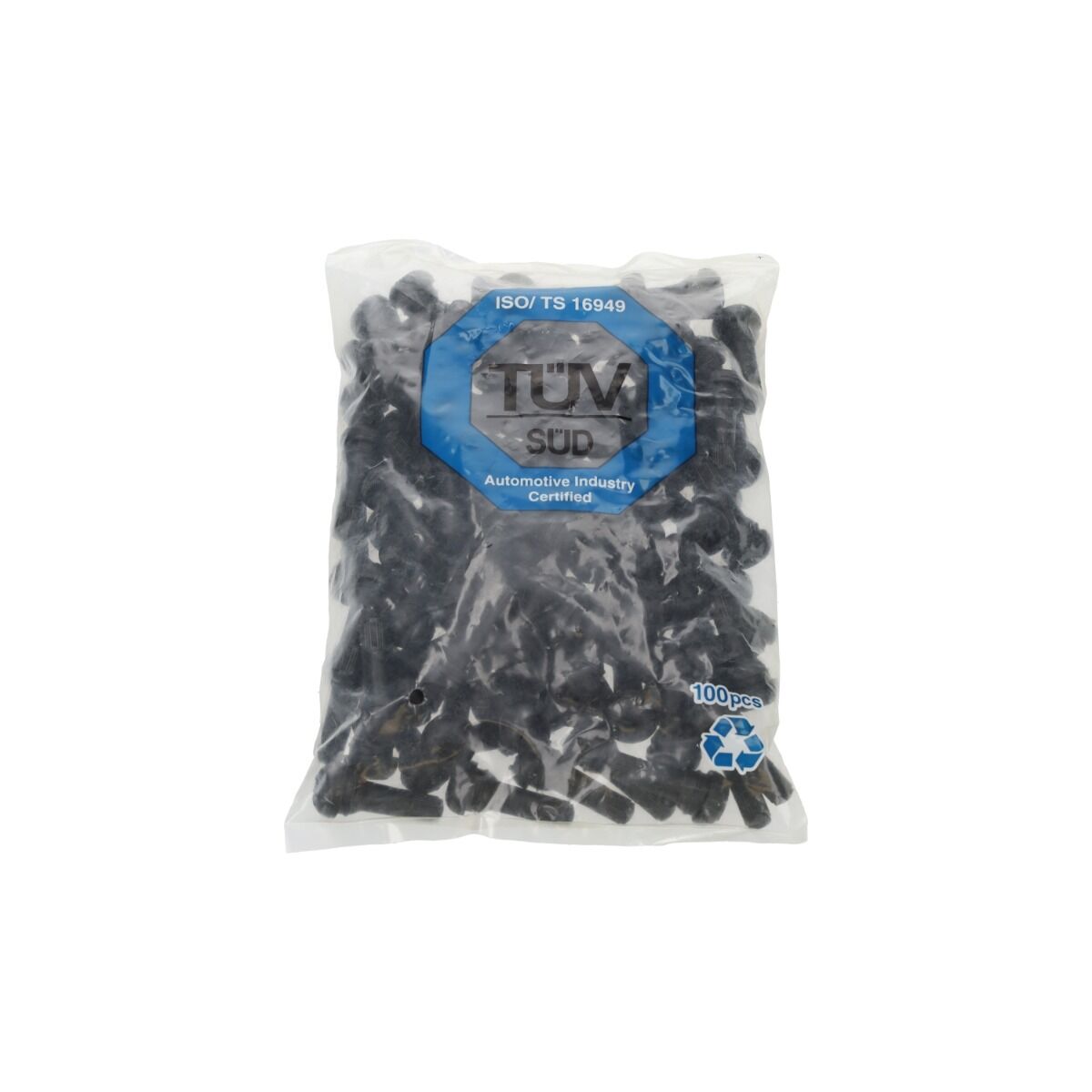 Valvole di gomma per pneumatici, set di 100 valvole tubeless TR413 Tuv