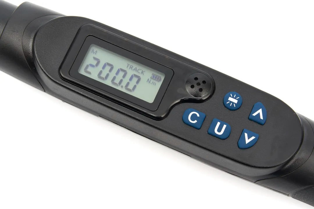 Chiave dinamometrica digitale da 1/2", chiave dinamometrica elettronica 10–200 Nm, precisione di coppia a doppia direzione