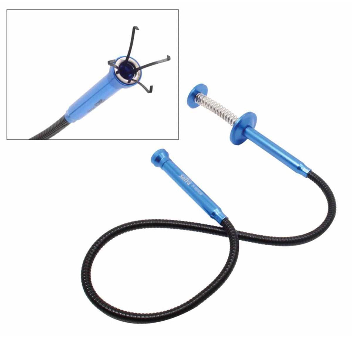 Strumento di raccolta vari piccoli oggetti con calamita per spazi stretti , artiglio flessibile magnetico per officina e garage 610 mm Satra