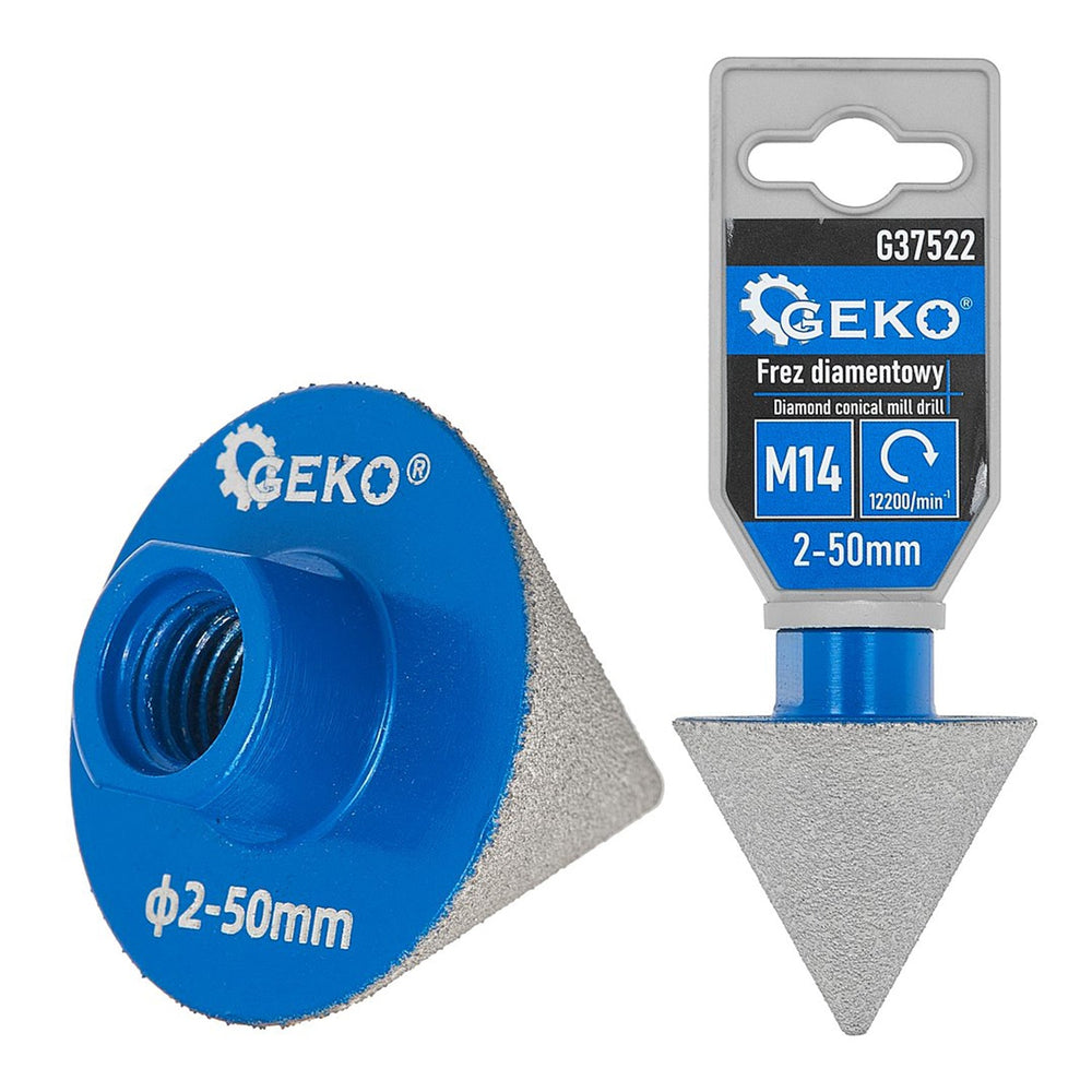 Fresa conica diamantata diametro 2–50 mm M14