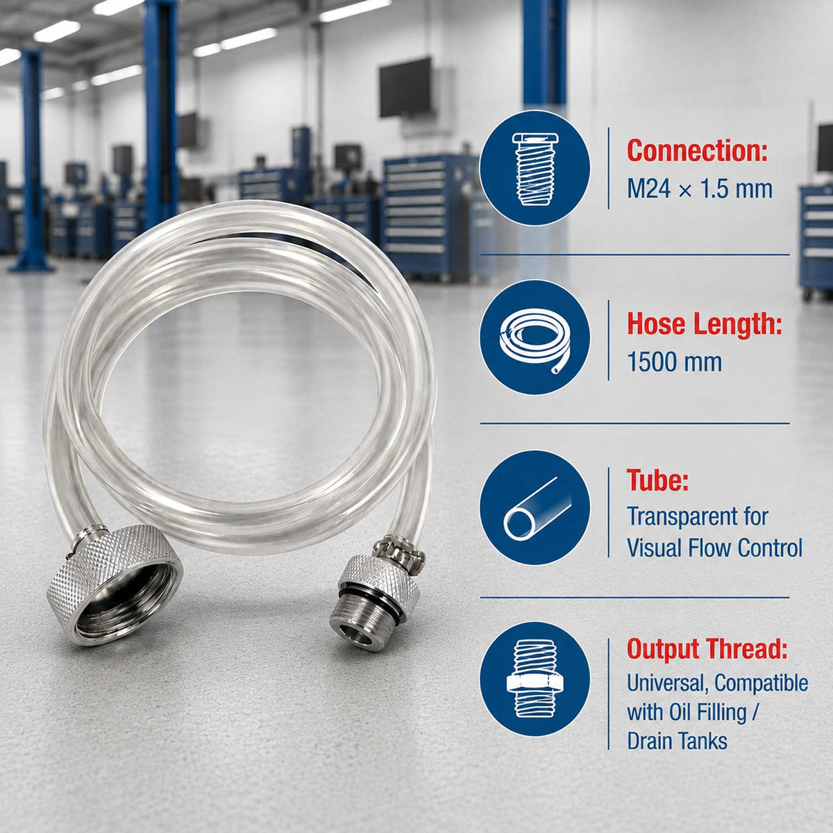 Tubo sostituzione e riempimento olio cambio automatico DSG VW VAG, Gebo Tools
