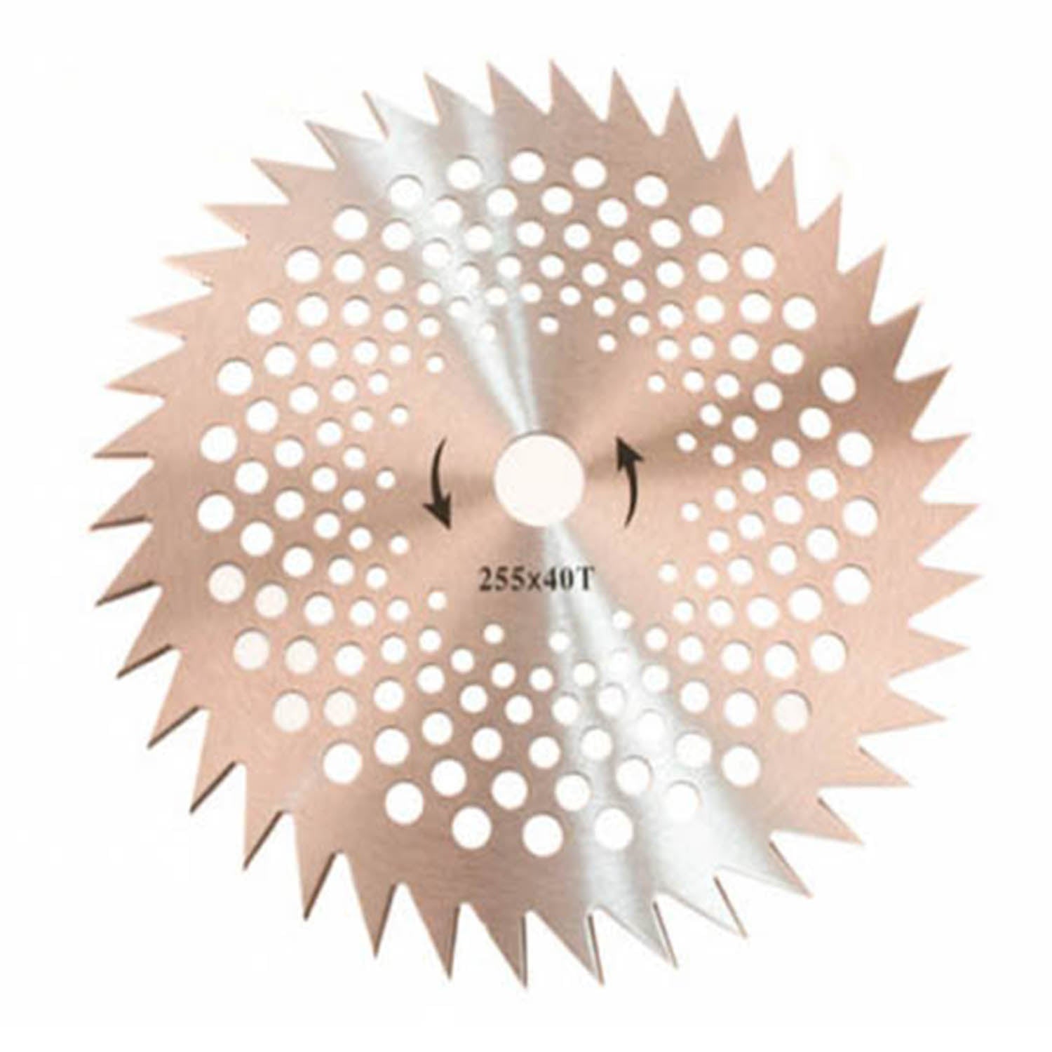 Disco per decespugliatore senza inserti in widia, 40 denti.