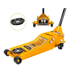 Cric sollevatore auto, martinetto idraulico professionale a carrello con profilo ribassato, 3 t Ingco