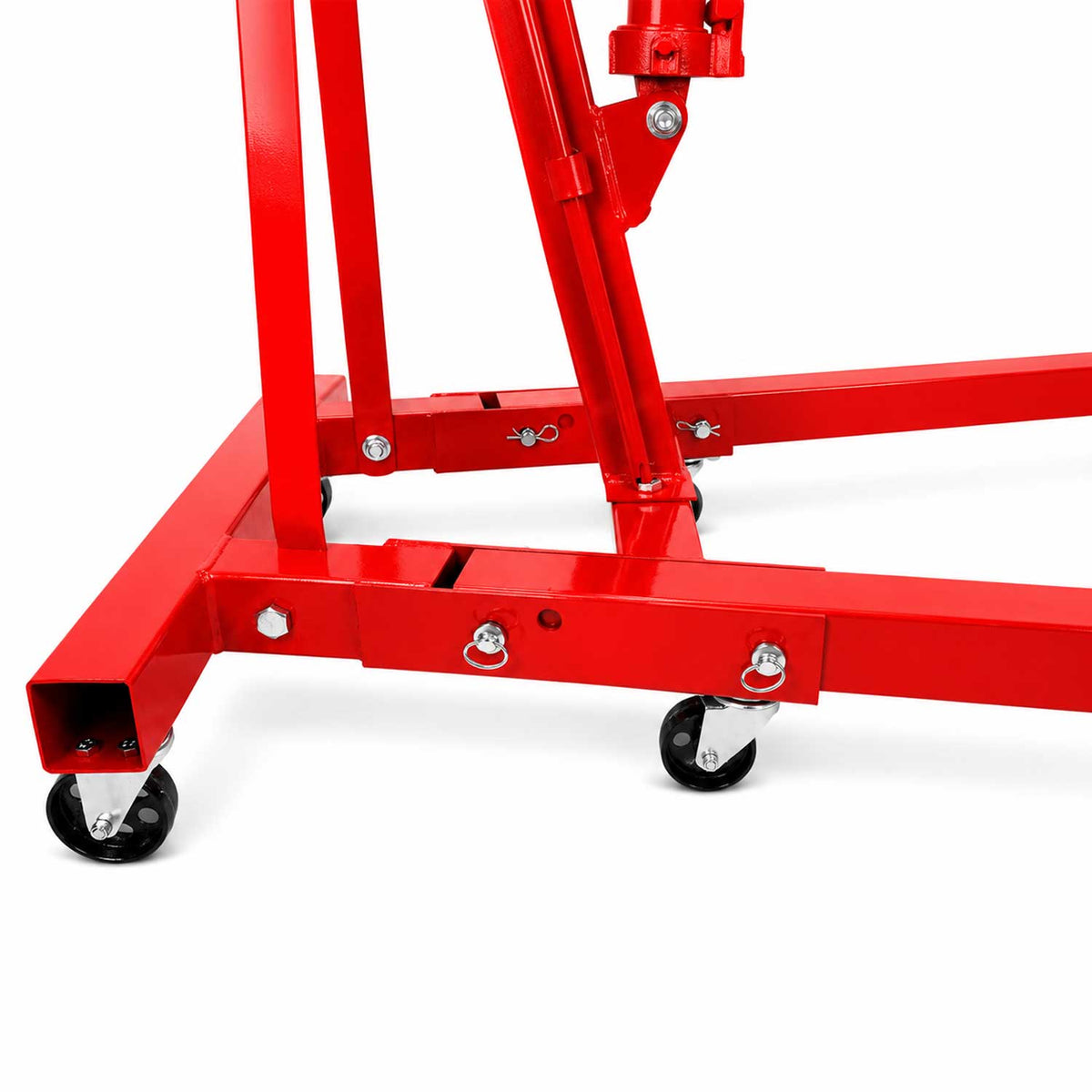 Gru idraulica pieghevole, 2 tonnellate, ideale per motori, maniglia pompa, gambe pieghevoli, paranco sollevatore cavalletto Gebo Tools