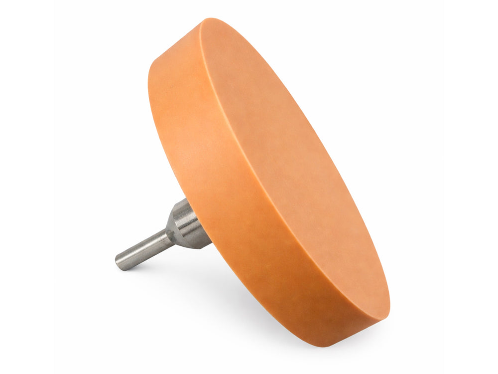 Gomma da cancellare per la rimozione professionale di pellicole e residui di adesivo sul veicolo, auto o moto, ruota-disco rimuovi adesivi, 88 x 15 mm Gebo Tools