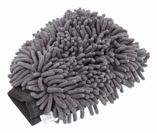 Guanto in ciniglia in microfibra per lavaggio auto, antigraffio di alta qualità, pulizia professionale, assorbente e morbido, 16 × 25 cm