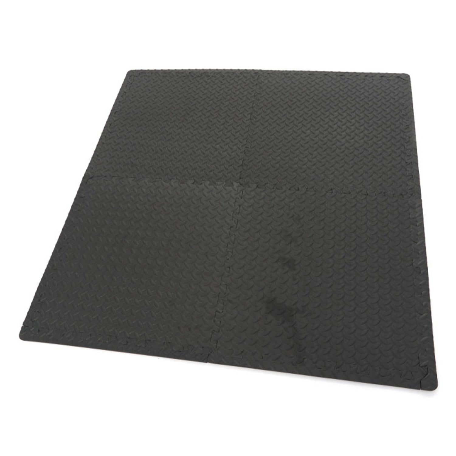 Piastrelle in schiuma EVA protezione pavimento, tappeto da fitness a puzzle, antiscivolo, pavimento protettivo incastro palestra, materassino per home gym, per palestra, garage, piscina, 61 × 61 cm HBM Machines
