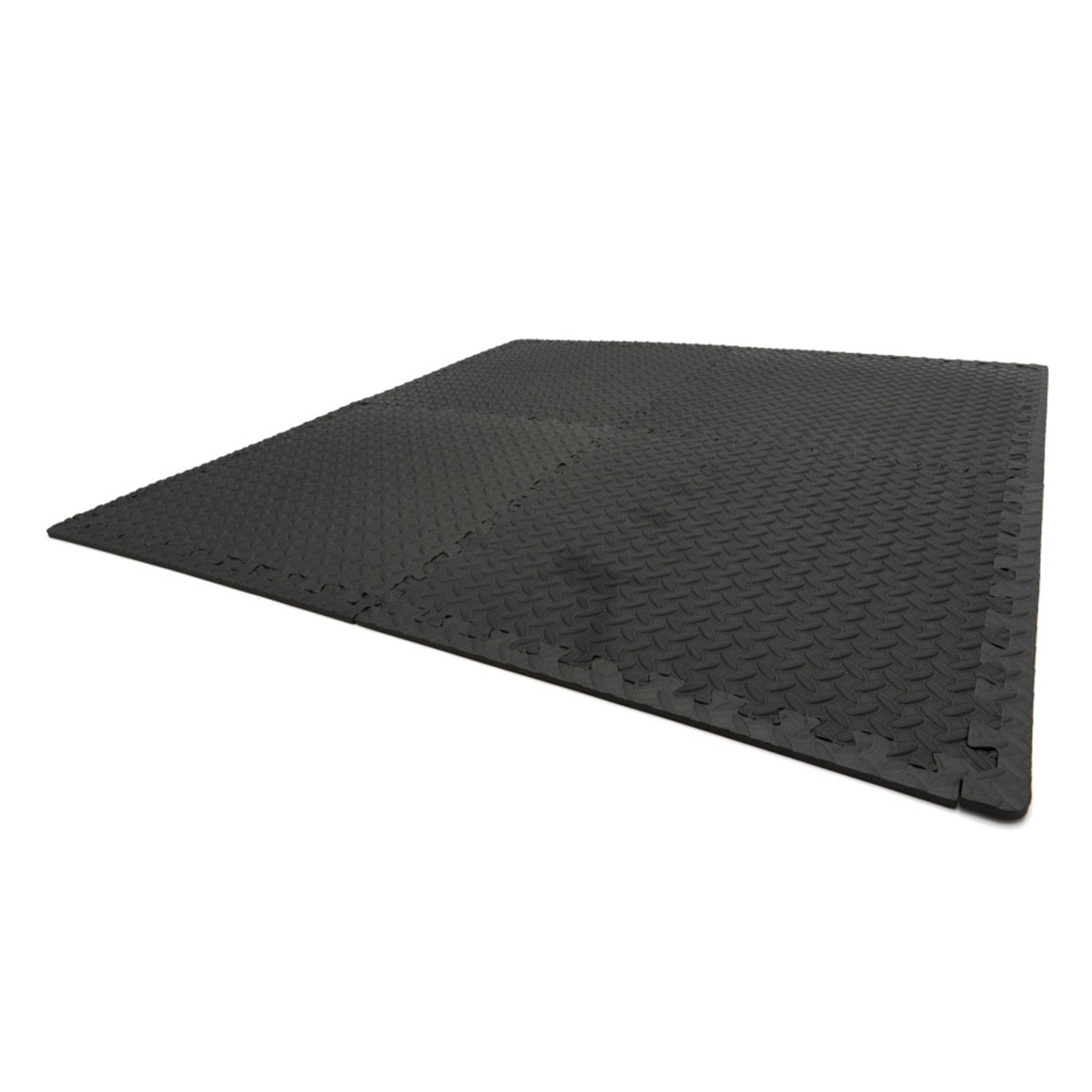 Piastrelle in schiuma EVA protezione pavimento, tappeto da fitness a puzzle, antiscivolo, pavimento protettivo incastro palestra, materassino per home gym, per palestra, garage, piscina, 61 × 61 cm HBM Machines