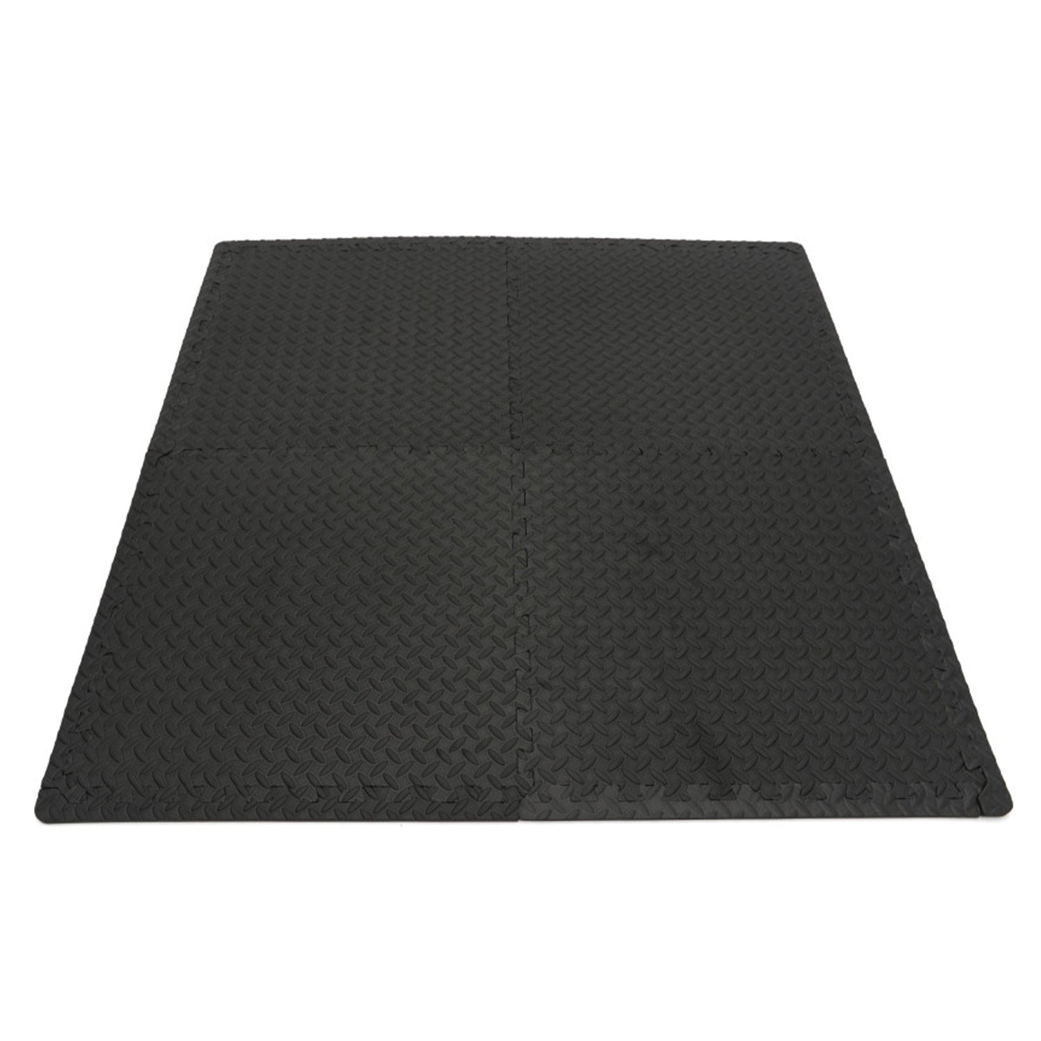 Piastrelle in schiuma EVA protezione pavimento, tappeto da fitness a puzzle, antiscivolo, pavimento protettivo incastro palestra, materassino per home gym, per palestra, garage, piscina, 61 × 61 cm HBM Machines