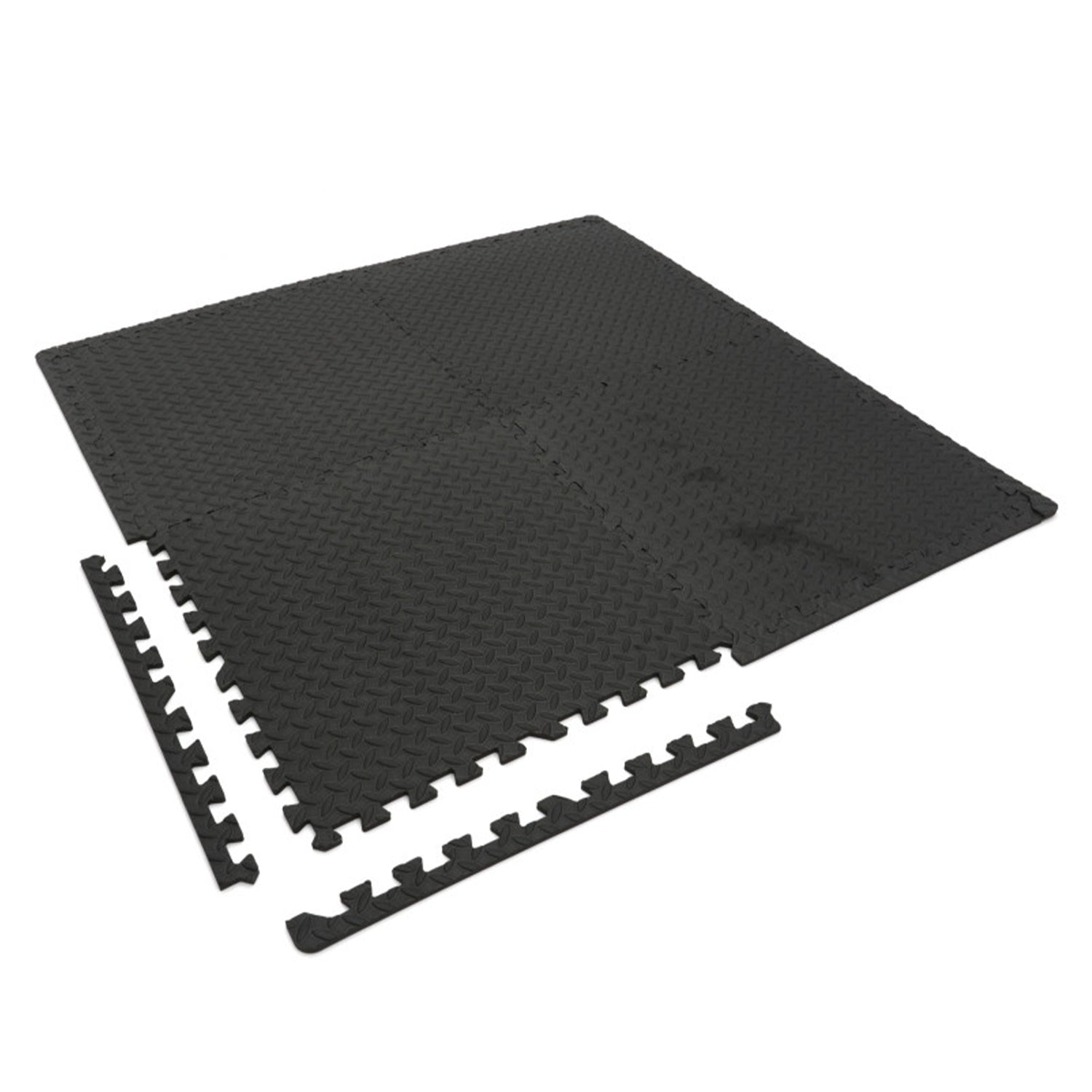 Piastrelle in schiuma EVA protezione pavimento, tappeto da fitness a puzzle, antiscivolo, pavimento protettivo incastro palestra, materassino per home gym, per palestra, garage, piscina, 61 × 61 cm HBM Machines